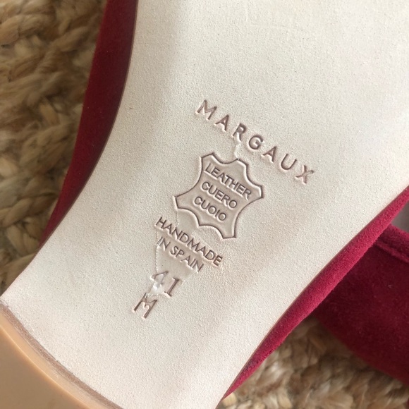 New: Margaux New York Ballet Mule in Suede. Handmade in Spain. Size 41 - Picture 10 of 12